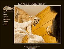 Tablet Screenshot of danstaxidermy.com